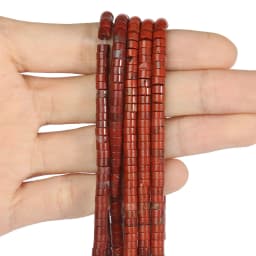 Natural Sea Sediment Turquoises Imperial Jaspers Snakeskin Stone Cylinder Flat Spacer Bead For Jewelry Making DIY Accessories