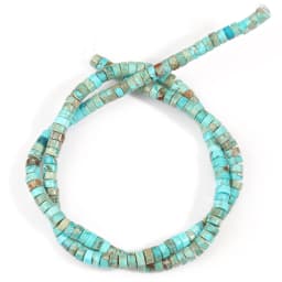 Natural Sea Sediment Turquoises Imperial Jaspers Snakeskin Stone Cylinder Flat Spacer Bead For Jewelry Making DIY Accessories
