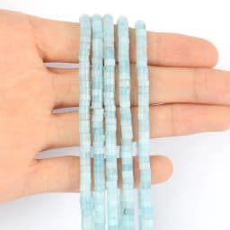 Natural Sea Sediment Turquoises Imperial Jaspers Snakeskin Stone Cylinder Flat Spacer Bead For Jewelry Making DIY Accessories