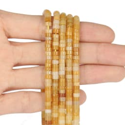 Natural Sea Sediment Turquoises Imperial Jaspers Snakeskin Stone Cylinder Flat Spacer Bead For Jewelry Making DIY Accessories