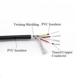 1/2/5/10/20M Grey High Quality UL2547 Shielded Wire Amplifier Line Channel Audio Signal Shielding Cable 2 3 4 5 6 7 8 Cores