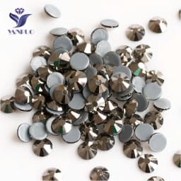 YANRUO 2058 Top Hotfix Crystals Flatback DIY Handicraft Glitter Strass Glass Adhesive Rhinestones Iron On Stones