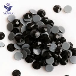 YANRUO 2058 Top Hotfix Crystals Flatback DIY Handicraft Glitter Strass Glass Adhesive Rhinestones Iron On Stones