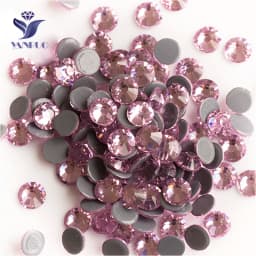 YANRUO 2058 Top Hotfix Crystals Flatback DIY Handicraft Glitter Strass Glass Adhesive Rhinestones Iron On Stones