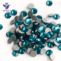 YANRUO 2058 Top Hotfix Crystals Flatback DIY Handicraft Glitter Strass Glass Adhesive Rhinestones Iron On Stones