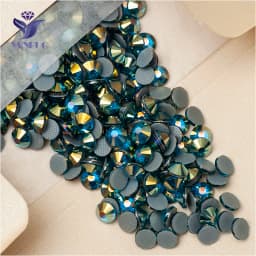 YANRUO 2058 Top Hotfix Crystals Flatback DIY Handicraft Glitter Strass Glass Adhesive Rhinestones Iron On Stones