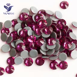 YANRUO 2058 Top Hotfix Crystals Flatback DIY Handicraft Glitter Strass Glass Adhesive Rhinestones Iron On Stones