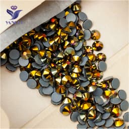 YANRUO 2058 Top Hotfix Crystals Flatback DIY Handicraft Glitter Strass Glass Adhesive Rhinestones Iron On Stones