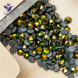 YANRUO 2058 Top Hotfix Crystals Flatback DIY Handicraft Glitter Strass Glass Adhesive Rhinestones Iron On Stones