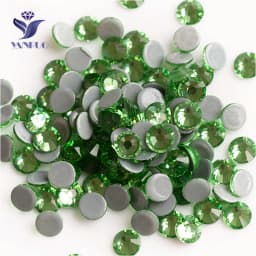 YANRUO 2058 Top Hotfix Crystals Flatback DIY Handicraft Glitter Strass Glass Adhesive Rhinestones Iron On Stones