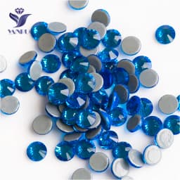 YANRUO 2058 Top Hotfix Crystals Flatback DIY Handicraft Glitter Strass Glass Adhesive Rhinestones Iron On Stones