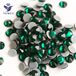 YANRUO 2058 Top Hotfix Crystals Flatback DIY Handicraft Glitter Strass Glass Adhesive Rhinestones Iron On Stones