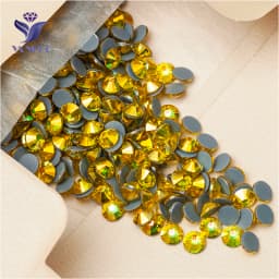 YANRUO 2058 Top Hotfix Crystals Flatback DIY Handicraft Glitter Strass Glass Adhesive Rhinestones Iron On Stones