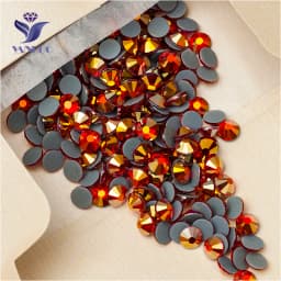 YANRUO 2058 Top Hotfix Crystals Flatback DIY Handicraft Glitter Strass Glass Adhesive Rhinestones Iron On Stones