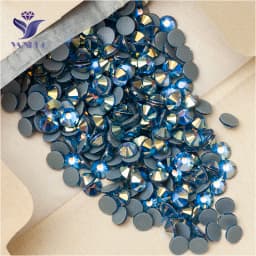 YANRUO 2058 Top Hotfix Crystals Flatback DIY Handicraft Glitter Strass Glass Adhesive Rhinestones Iron On Stones