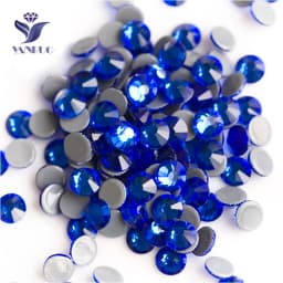 YANRUO 2058 Top Hotfix Crystals Flatback DIY Handicraft Glitter Strass Glass Adhesive Rhinestones Iron On Stones