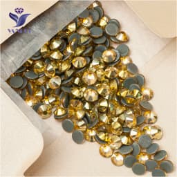 YANRUO 2058 Top Hotfix Crystals Flatback DIY Handicraft Glitter Strass Glass Adhesive Rhinestones Iron On Stones