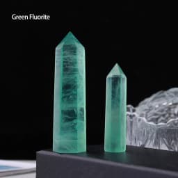 1pc Natural Quartz Point Rose Quartz Wand Healing Stone Amethyst Hexagonal Prism Energy Ore Pyramid Home Decoration