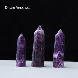 1pc Natural Quartz Point Rose Quartz Wand Healing Stone Amethyst Hexagonal Prism Energy Ore Pyramid Home Decoration