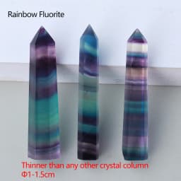 1pc Natural Quartz Point Rose Quartz Wand Healing Stone Amethyst Hexagonal Prism Energy Ore Pyramid Home Decoration