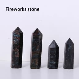 1pc Natural Quartz Point Rose Quartz Wand Healing Stone Amethyst Hexagonal Prism Energy Ore Pyramid Home Decoration