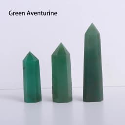 1pc Natural Quartz Point Rose Quartz Wand Healing Stone Amethyst Hexagonal Prism Energy Ore Pyramid Home Decoration