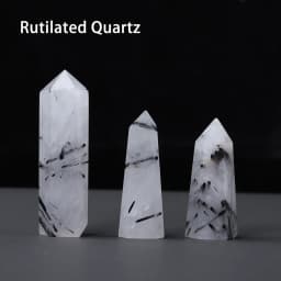 1pc Natural Quartz Point Rose Quartz Wand Healing Stone Amethyst Hexagonal Prism Energy Ore Pyramid Home Decoration