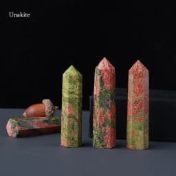 1pc Natural Quartz Point Rose Quartz Wand Healing Stone Amethyst Hexagonal Prism Energy Ore Pyramid Home Decoration