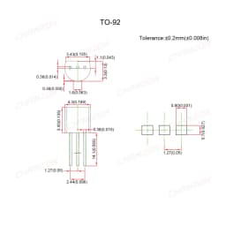 50pcs (25PCS BC550C + 25PCS BC560C) TO-92 NPN PNP Transistor Kit Bipolar Junction BJT Triode Tube Fets DIY BC550 BC560