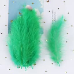 50PCS Colorful Fluffy Turkey Feathers Marabou Feather Turkey 10-15 for Craft Plumes Making Jewelry Decoration Wedding Accessory