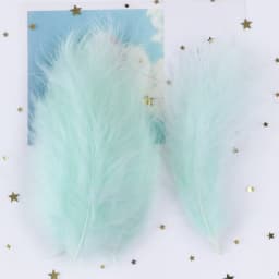 50PCS Colorful Fluffy Turkey Feathers Marabou Feather Turkey 10-15 for Craft Plumes Making Jewelry Decoration Wedding Accessory