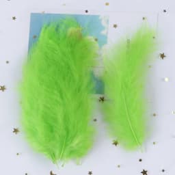50PCS Colorful Fluffy Turkey Feathers Marabou Feather Turkey 10-15 for Craft Plumes Making Jewelry Decoration Wedding Accessory