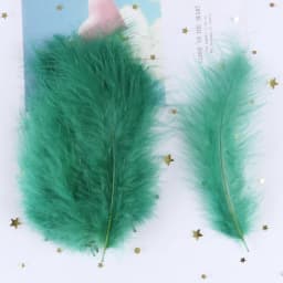 50PCS Colorful Fluffy Turkey Feathers Marabou Feather Turkey 10-15 for Craft Plumes Making Jewelry Decoration Wedding Accessory