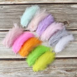 50PCS Colorful Fluffy Turkey Feathers Marabou Feather Turkey 10-15 for Craft Plumes Making Jewelry Decoration Wedding Accessory