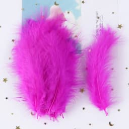50PCS Colorful Fluffy Turkey Feathers Marabou Feather Turkey 10-15 for Craft Plumes Making Jewelry Decoration Wedding Accessory