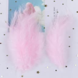 50PCS Colorful Fluffy Turkey Feathers Marabou Feather Turkey 10-15 for Craft Plumes Making Jewelry Decoration Wedding Accessory