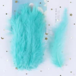 50PCS Colorful Fluffy Turkey Feathers Marabou Feather Turkey 10-15 for Craft Plumes Making Jewelry Decoration Wedding Accessory