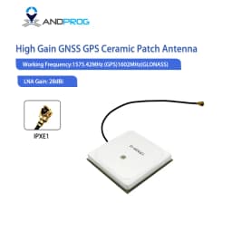 28dB High Gain GNSS GPS Ceramic Patch Antenna Antennas, Internal GPS GLONASS Antenna IPX Connector for IOT M2M