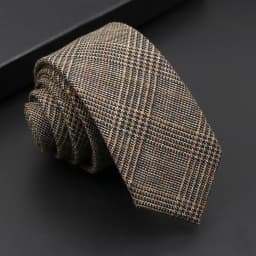 Mens Classic Cotton Ties High Quality Handmade Skinny 6CM Neck Tie Plaid Solid Color Striped Narrow Business Shirt Accessories