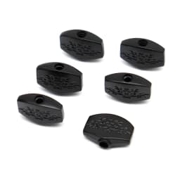 6pcs Guitar Tuners Machine Head Buttons Metal Carved Square Button for Electric Guitar