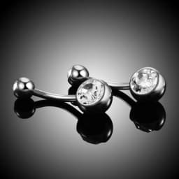 1Pc Titanium Navel Piercing Jewelry Gems Belly Button Piercing Ombligo External Thread Ear Piercer Navel Earring Women 6/8/10/12