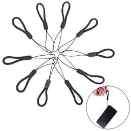 10pcs Hand Wrist Lanyard String Short Grip Lanyard Mobile Phone Strap for USB Flash Drive Keychain ID Badge Holder DIY Hang Rope