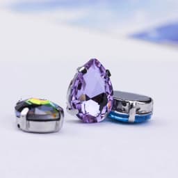 Sew on Teardrop Rhinestones Pear Shape Water Drop Sewing Stone Glass Crstal with Claw for Needlework Accessories