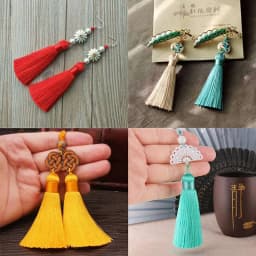 5/10pcs Polyester Silk tassels Handmade Hanging Tassels for crafts for Jewelry Making DIY Home Decor Sewing Curtains Accessories