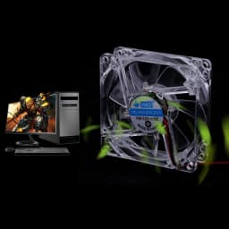 80mm Computer CPU Fan Cooler LED Computer PC Case Cooling Fan Ultra Silent Heatsink 80x80x25mm rgb light Fan,12v 3P IDE 4pin