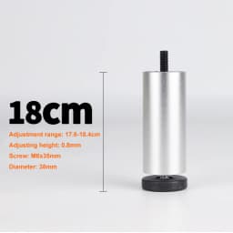 4PCS Adjustable Furniture Leg M8 Aluminum Alloy Table Legs For TV Cabinet,Wardrobe,Raised Refrigerator Washing Machine Feet
