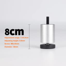 4PCS Adjustable Furniture Leg M8 Aluminum Alloy Table Legs For TV Cabinet,Wardrobe,Raised Refrigerator Washing Machine Feet