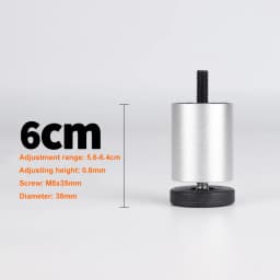 4PCS Adjustable Furniture Leg M8 Aluminum Alloy Table Legs For TV Cabinet,Wardrobe,Raised Refrigerator Washing Machine Feet