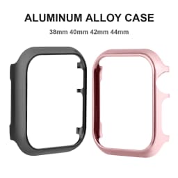 Metal Case for Apple Watch 46mm 44mm 45mm Series 10 7 6 5 SE 40mm Aluminum Bumper Protective Cover Frame for iWatch 3 41mm 38mm