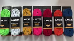 UICE Ice Hockey Skate Laces 84/96/108/120inch Skates Hockey Shoe Lacer Dual Layer Braid Reinforced Hockey Accessories